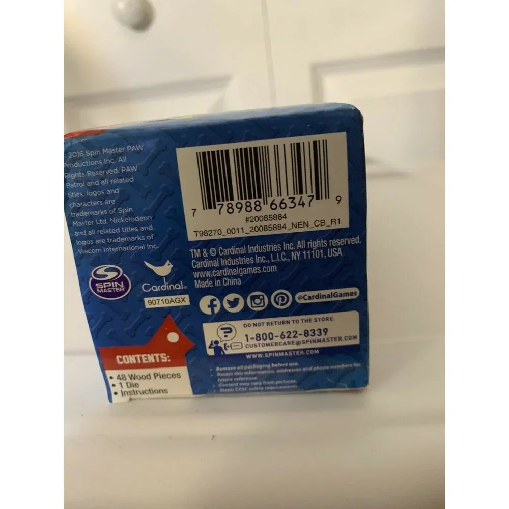 New Paw Patrol Jumbling Tower Game 48 Wood‎ Pieces Sealed